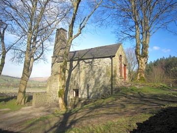 Pindale Mine Engine House, our logo. Now a bunkhouse for up to 8 people