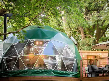 Front view of a dome