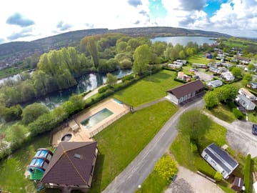 Aerial view of the site