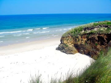 Beautiful sandy beach of Peizás