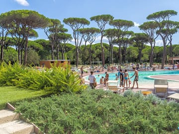 Landscaped swimming pool