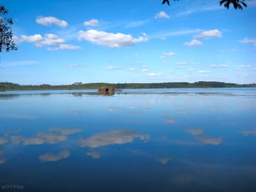 Lake Blanc is a 5-minute walk from the campsite