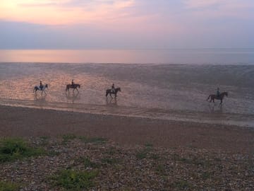 Just a short walk to the beach