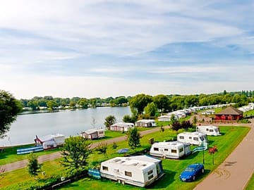 Touring Caravans around the ski lake