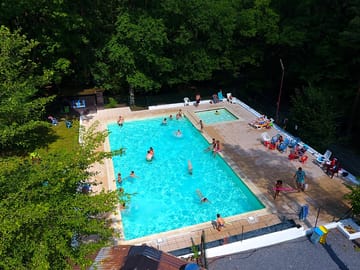 The pool area