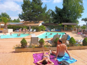 The outdoor pool