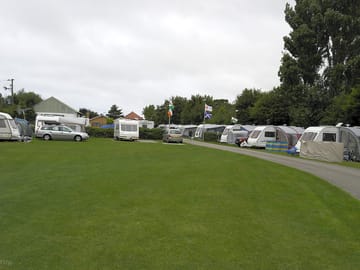 Spacious pitches on either side of the green