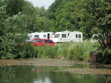 View across the small fishing pond.