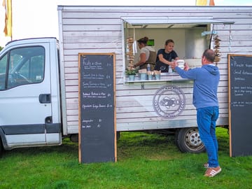 Food vans on site