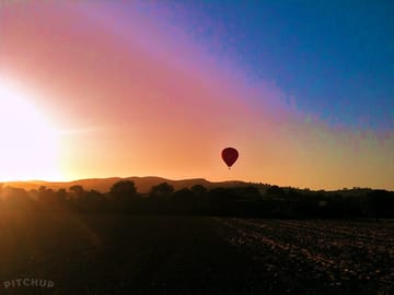 Sunset over apedale