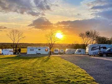 Sunset on site