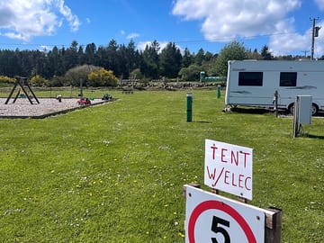 Tents with electricity