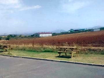 Picnic benches