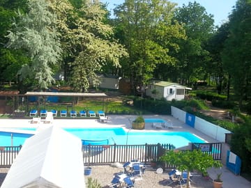 Large heated swimming pool