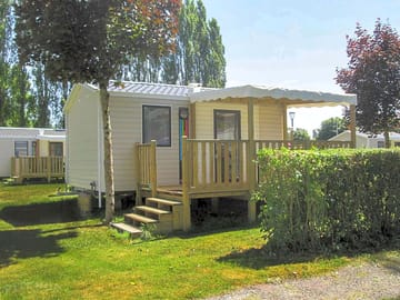 Exterior of the caravan