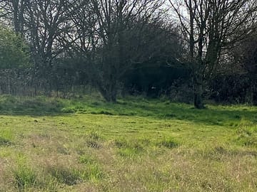 Camping pitch in the top corner
