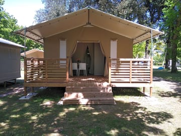 View of the safari tent