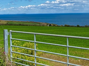 View across to the camping field