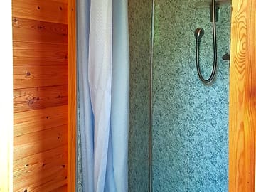 Hot shower in the wash house
