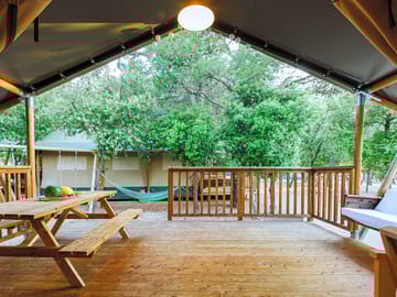 A view from the tent interior