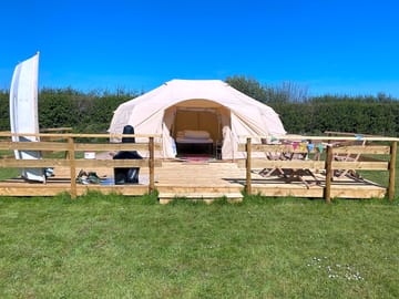 Bell tent exterior