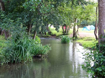 Peaceful riverside setting