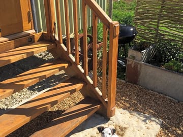 Stairs to the hut