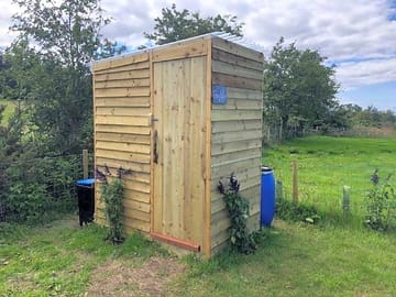 Private toilet for each pitch