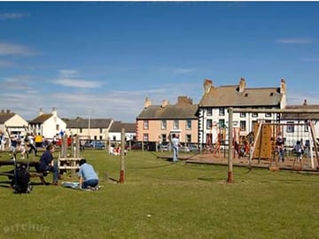Allonby play park situated in the center of the village.