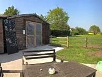 The shower/toilet block