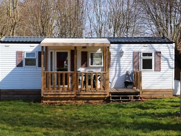 Outside of the caravan