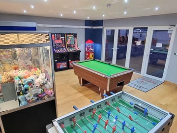 Arcade machines in the games room