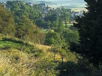 Looking out over saint-urcize