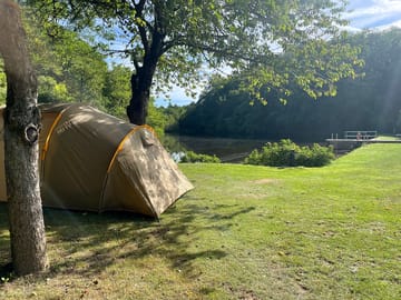 Pitch under the trees