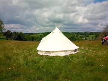 Lovely rural views from the tent