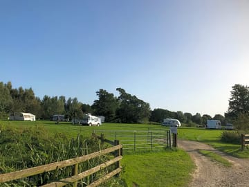 Grass site with room for children to play