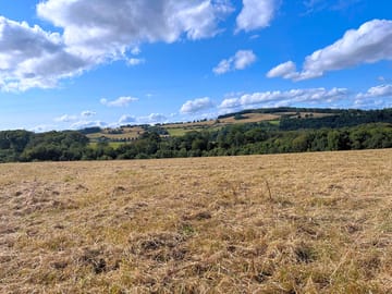Views of sloping countryside
