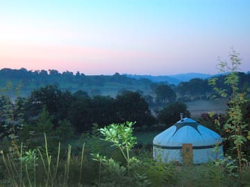 Dawn at the site