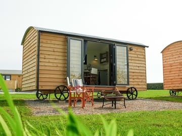 Exterior of huts