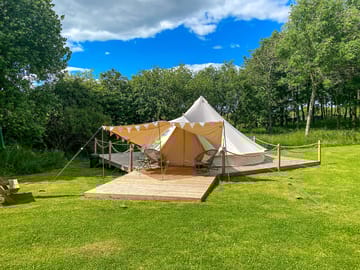 The bell tent pitch