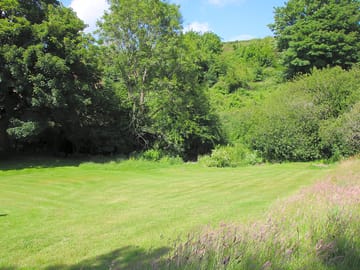 Pitch next to the stream