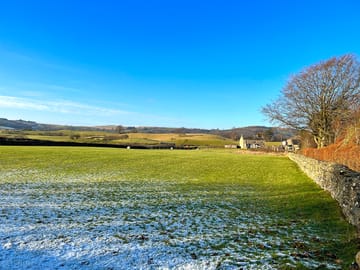 A dusting of snow on the pitches