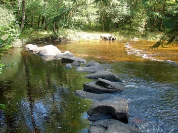 River crossing near the campsite
