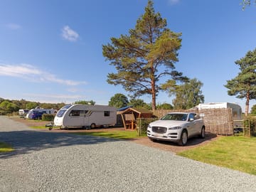 Fully-serviced pitches with picnic hut