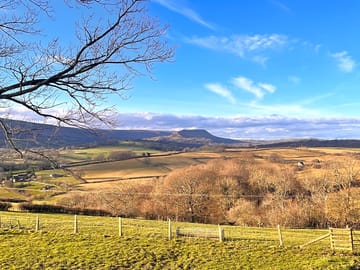 View of the black mountains