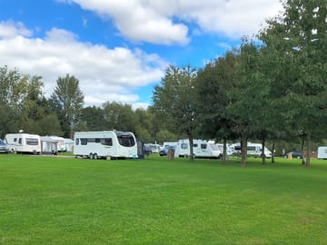Touring pitches surrounded by trees