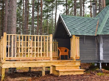 Bothy with wooden decking