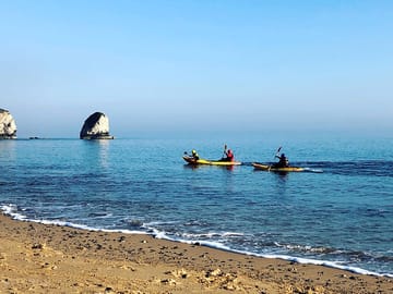 Kayaking at freshwater bay
