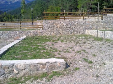 Our caravan pitches