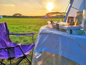 Dinner at sunset